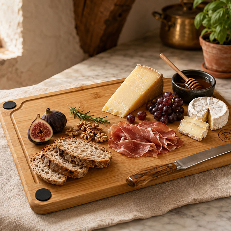 H1 clean prep bamboo cutting board