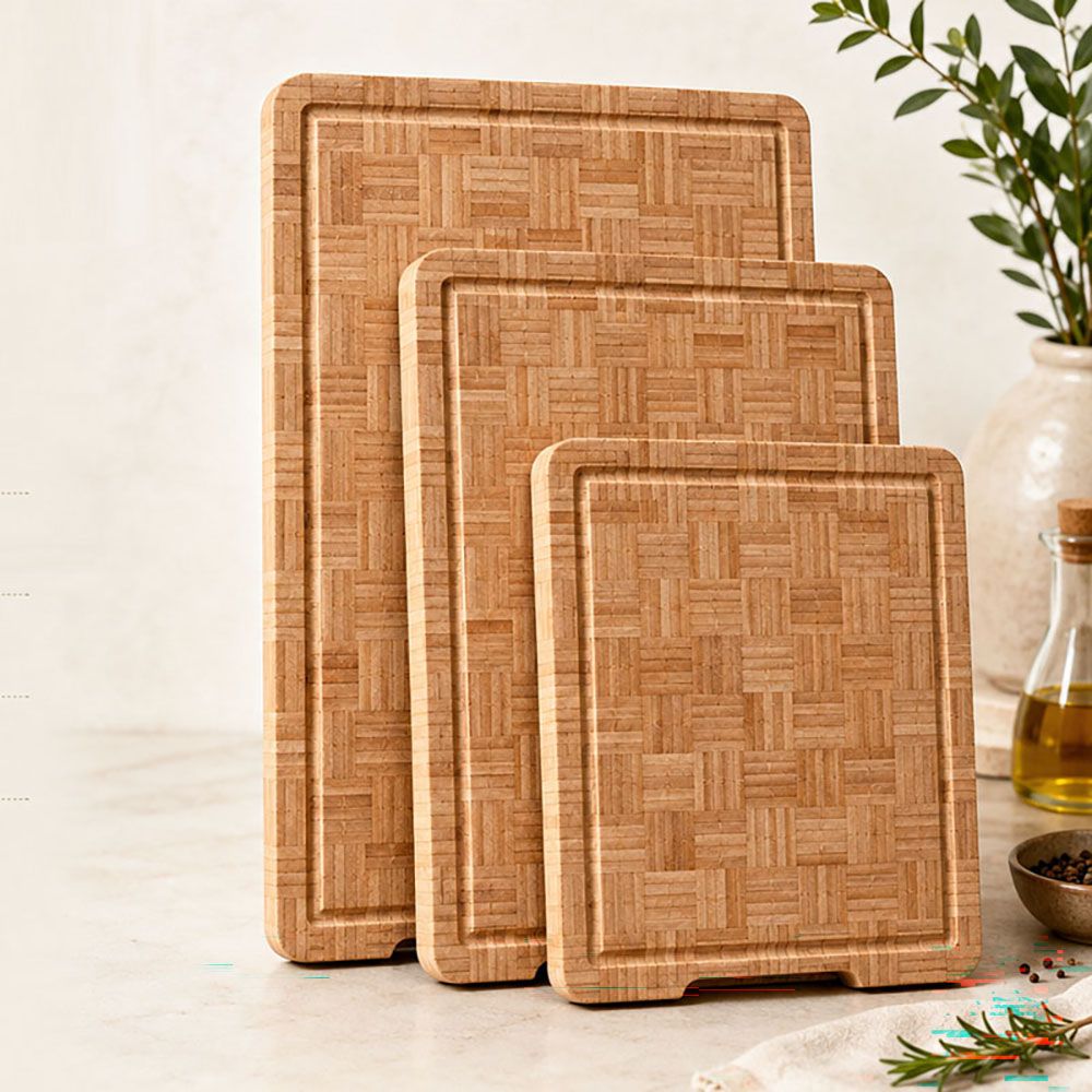 Crystal Mosaic Bamboo Cutting Board Set