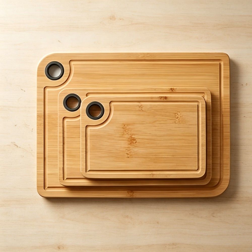 Rubber circular hole cutting board