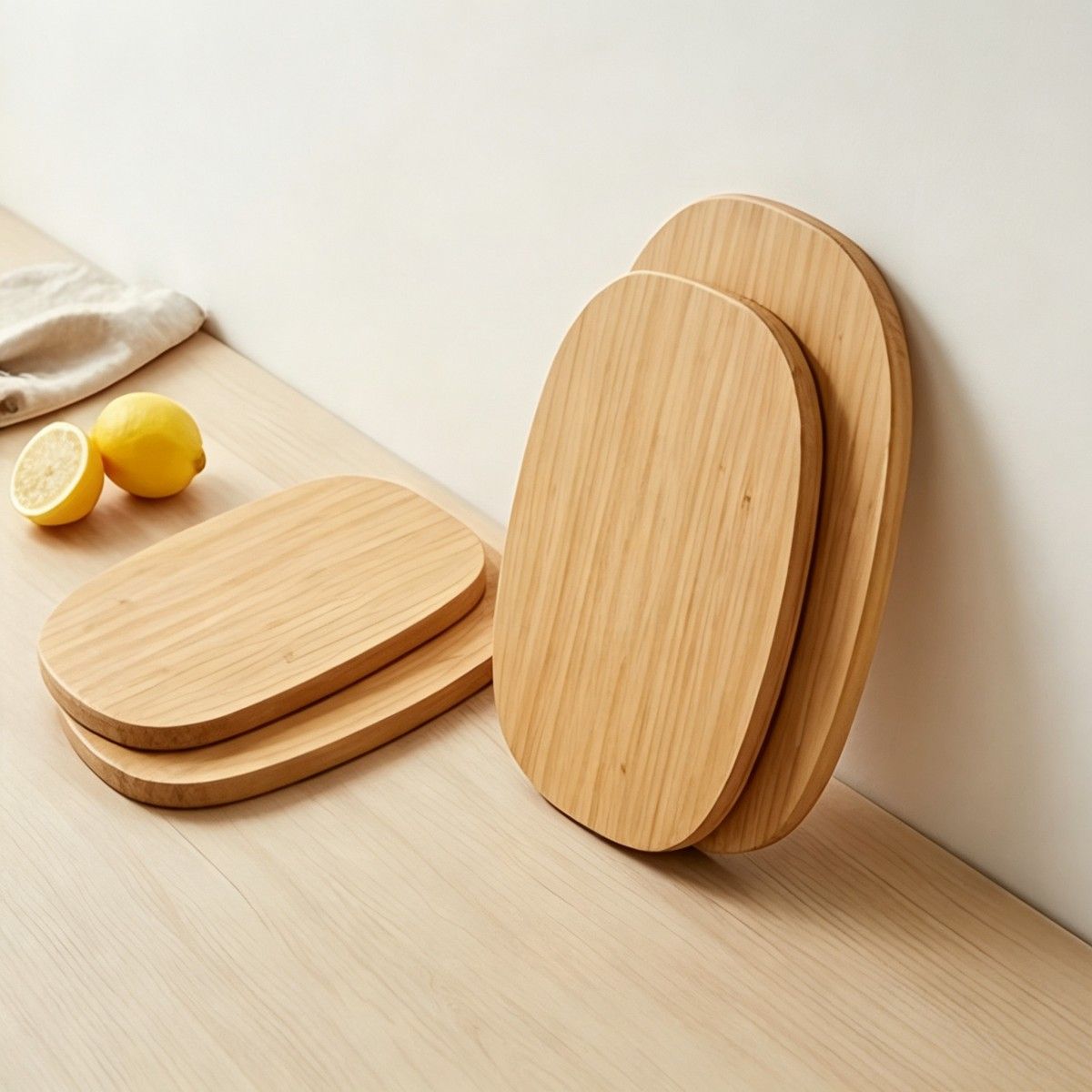 Bullet shaped cutting board set
