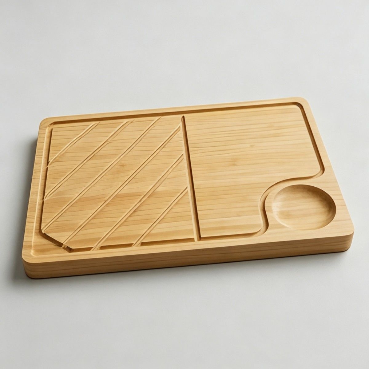 Square multifunctional cutting board