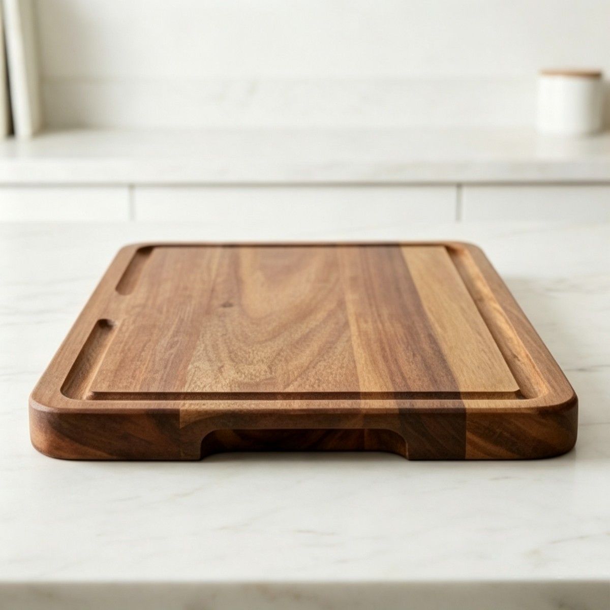 Acacia wood rectangular sink style cutting board(Image5) Acacia wood rectangular sink style cutting board(Image5)