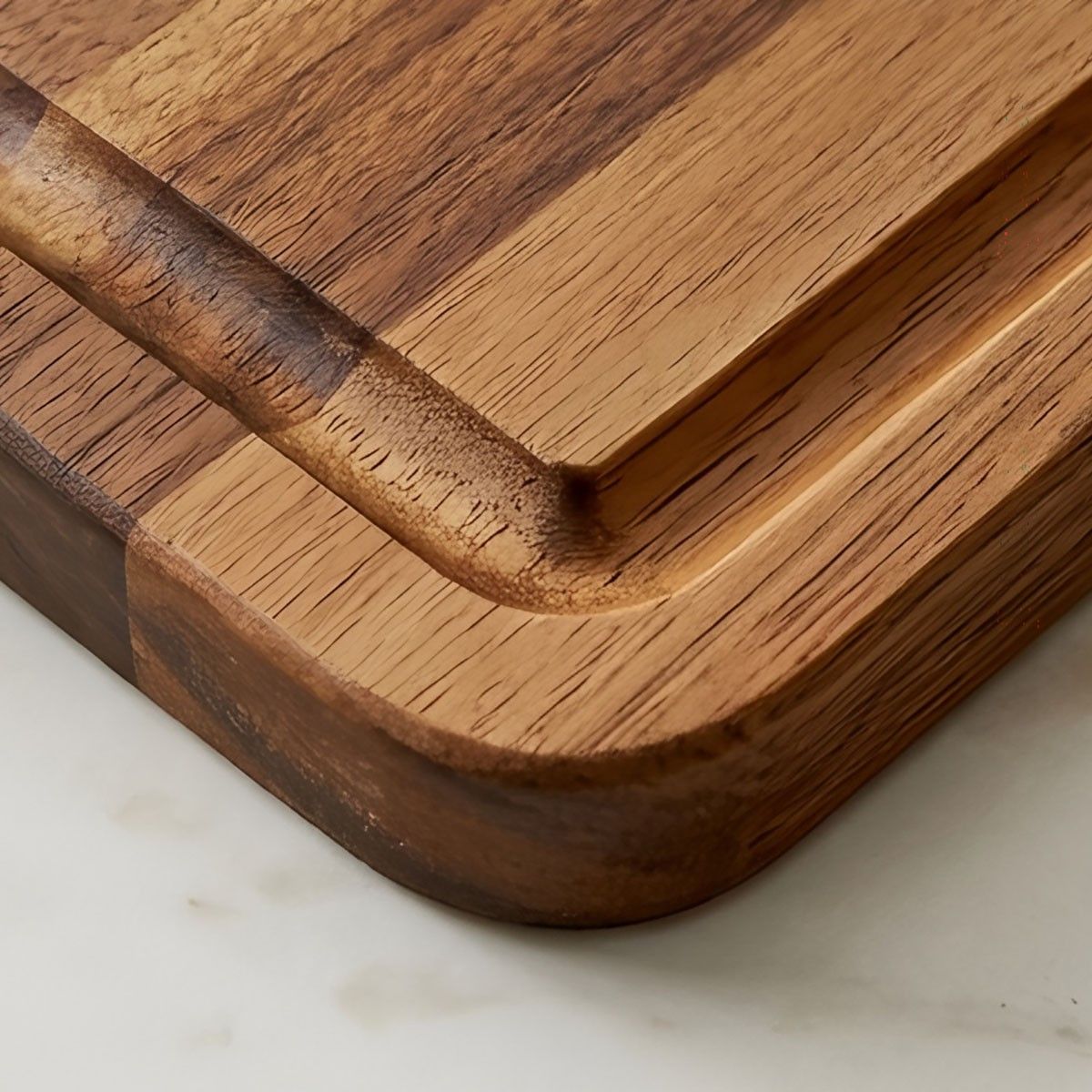 Acacia wood rectangular sink style cutting board(Image6) Acacia wood rectangular sink style cutting board(Image6)