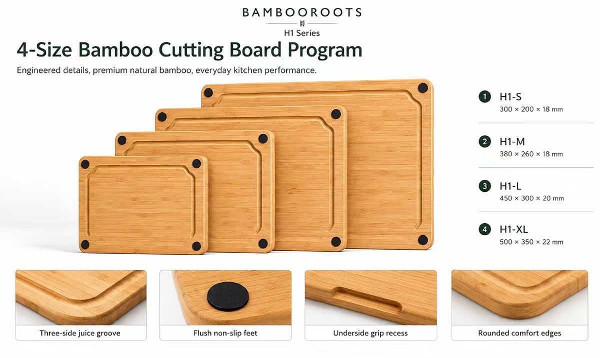 4-Size Bamboo Cutting Board Program(Image5)