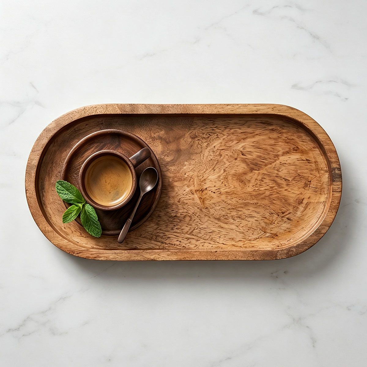 Elliptical drag tray