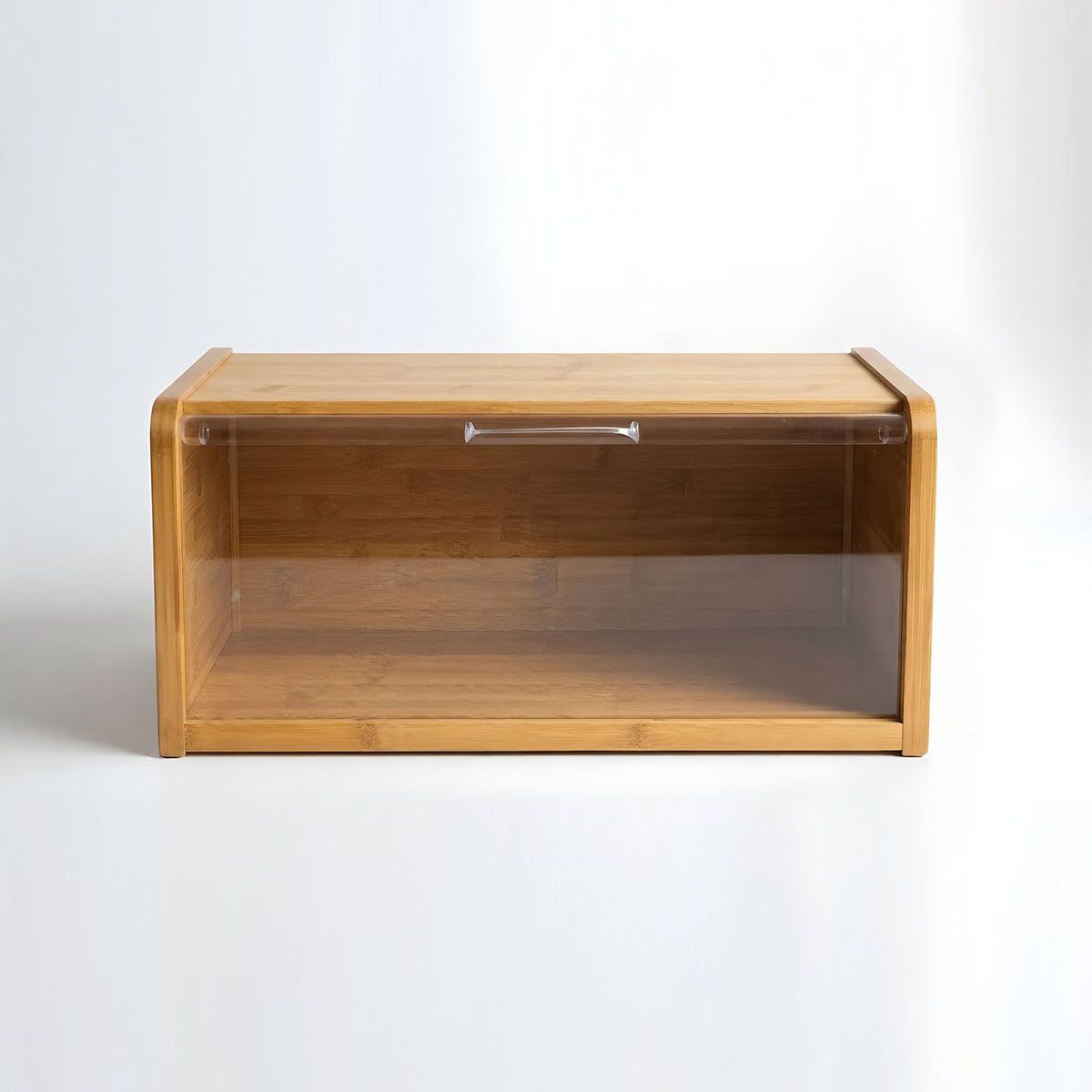 Acrylic bamboo baking bread box
