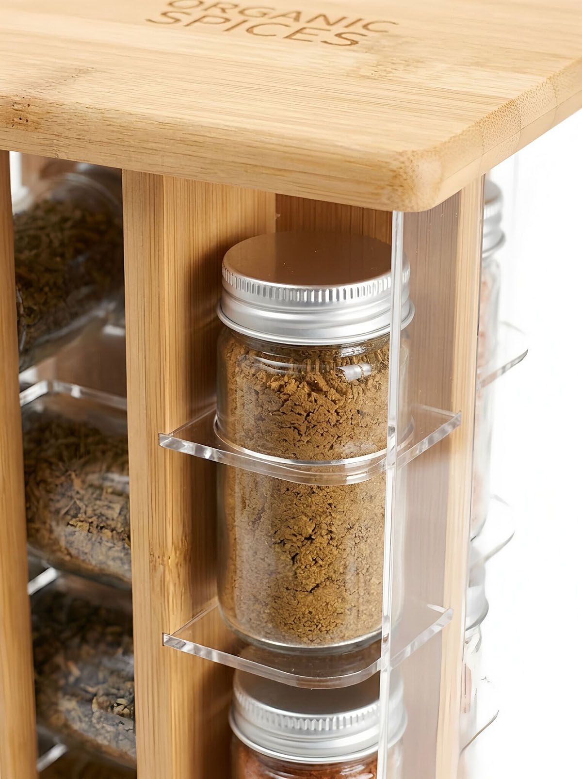 Rotating bamboo seasoning rack(Image3) Rotating bamboo seasoning rack(Image3)
