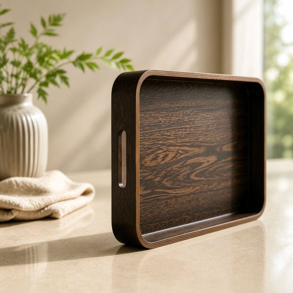 Elegant bamboo tray