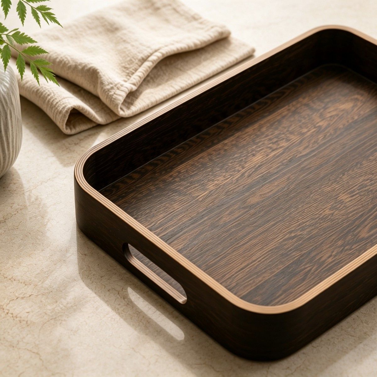 Elegant bamboo tray