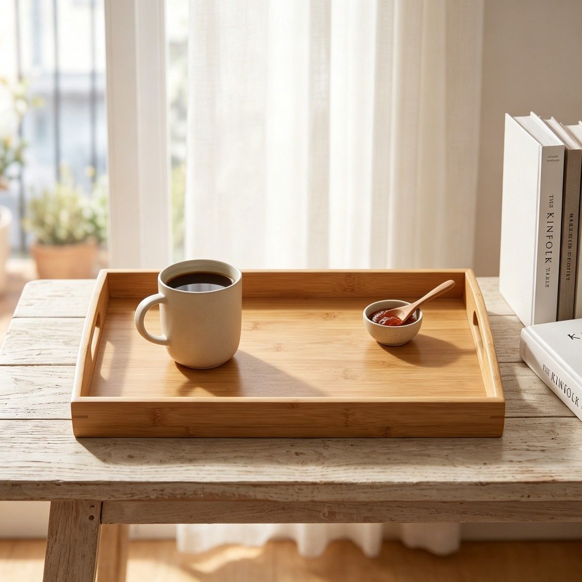 Classic bamboo tray
