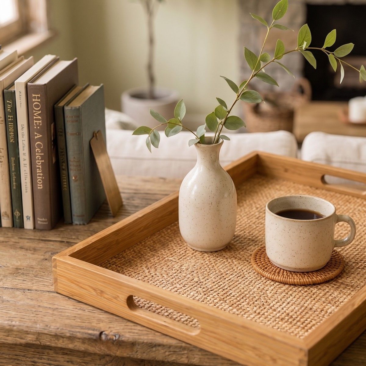Bamboo and Vine Service Tray
