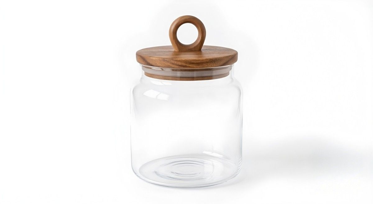 Acacia wood sealed jar(Image4)