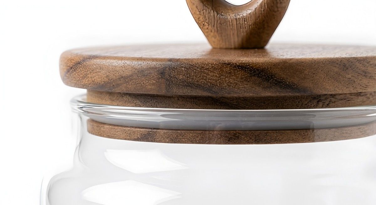 Acacia wood sealed jar(Image3)