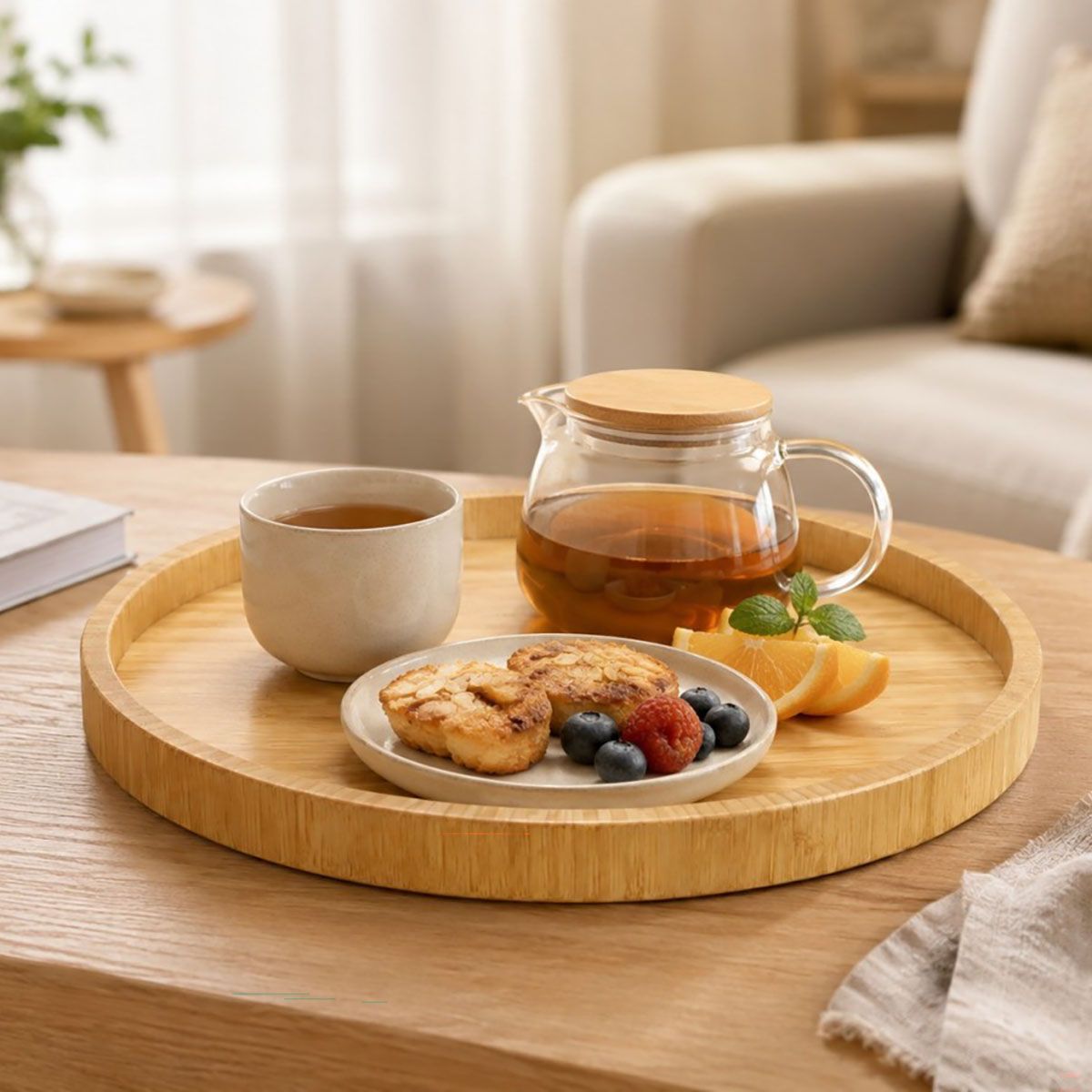 Circular tray