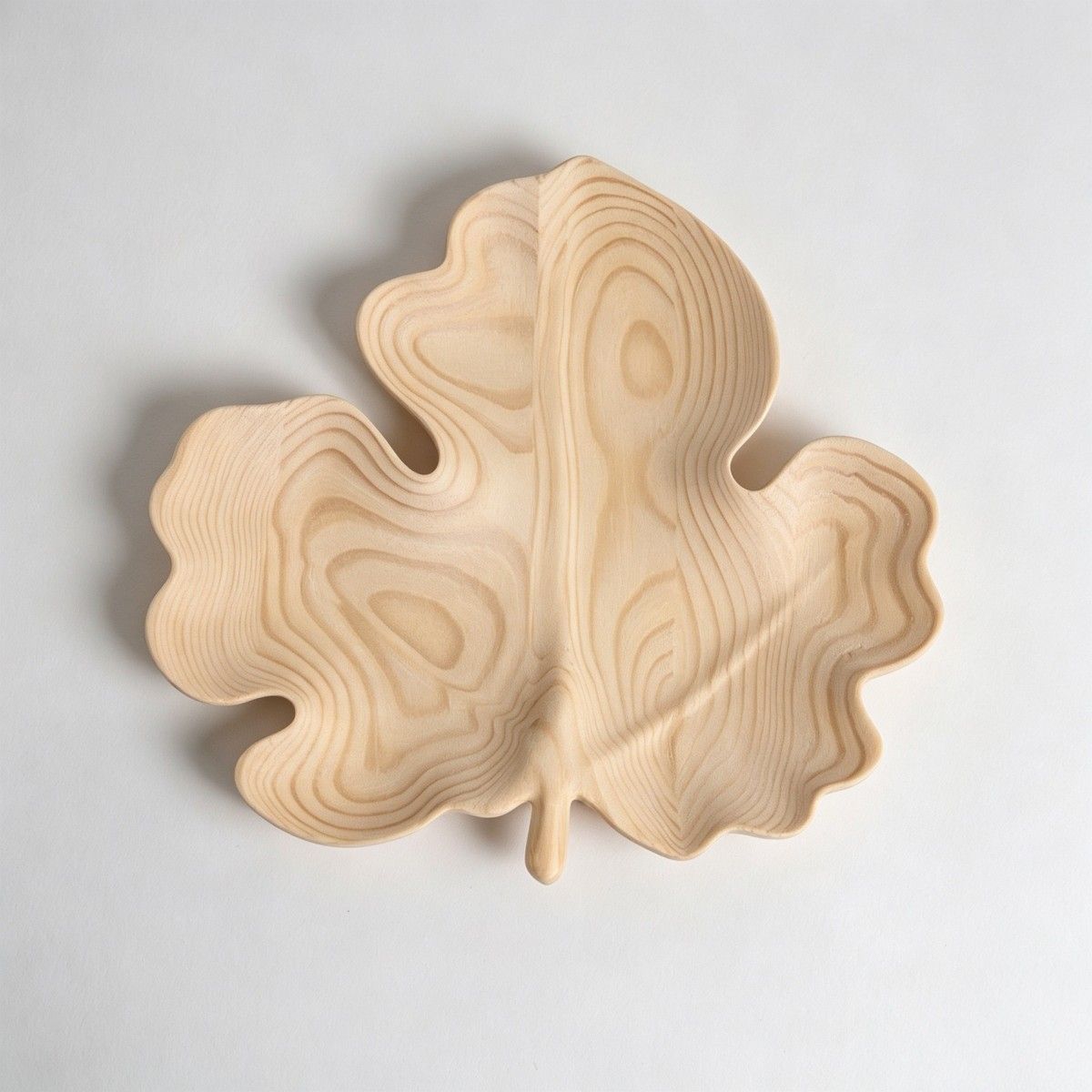 Leaf-shaped tray