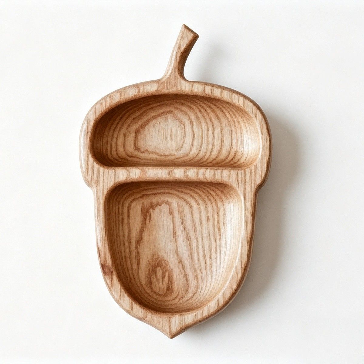 Acacia oak shaped tray