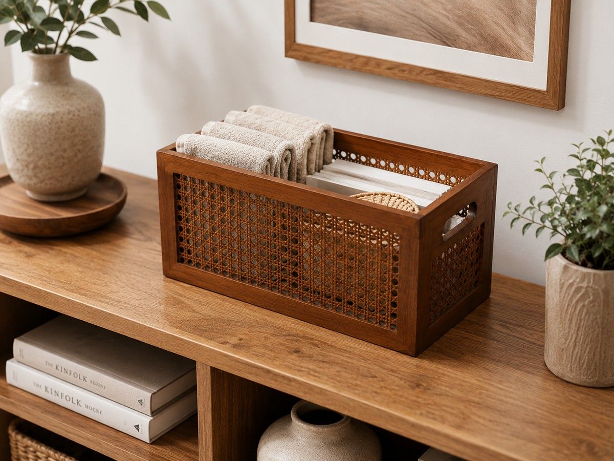 Gezhi Storage Box - Walnut Wood Color(Image3)