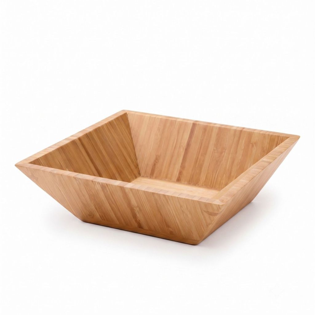 Geometry Bamboo Salad Bowl(Image2) Geometry Bamboo Salad Bowl(Image2)