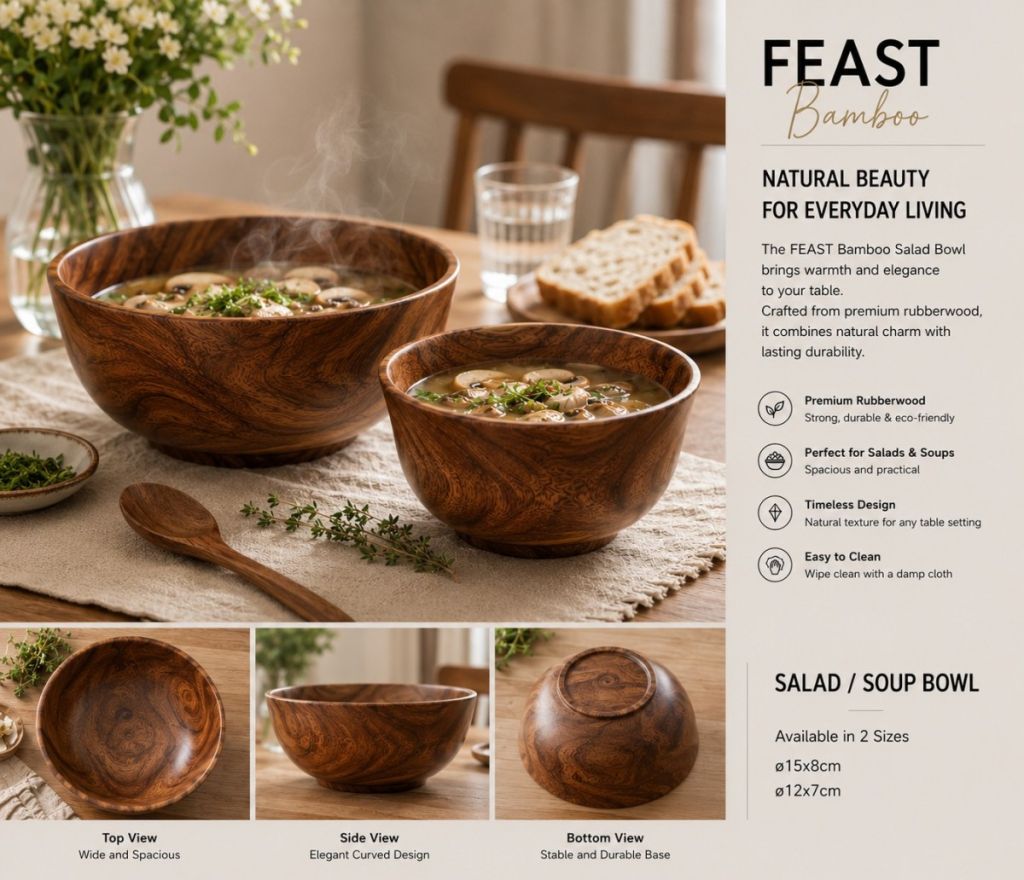 Wooden Fun · Mini Double Bowl(Image5)
