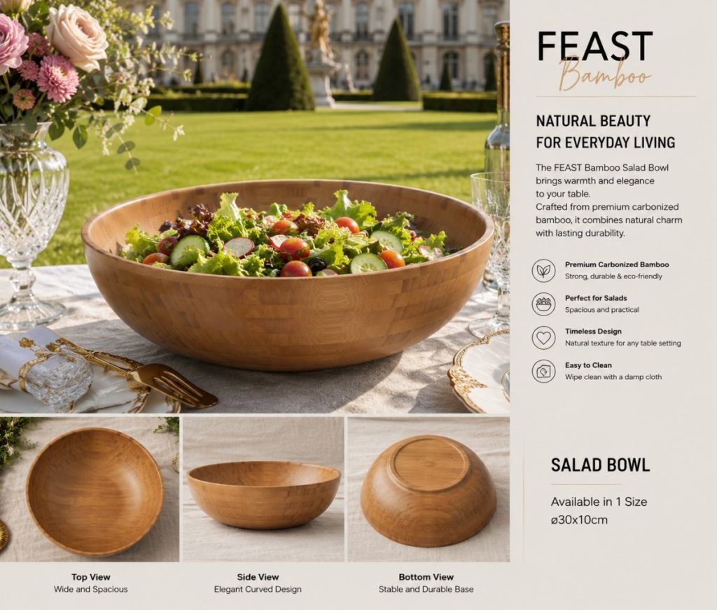 Bamboo Banquet · Large Salad Bowl(Image5)