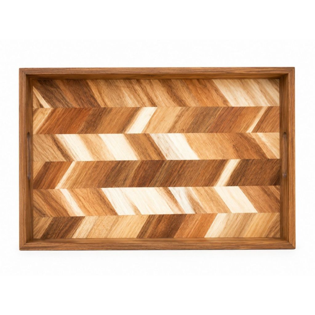 Acacia wood long tray