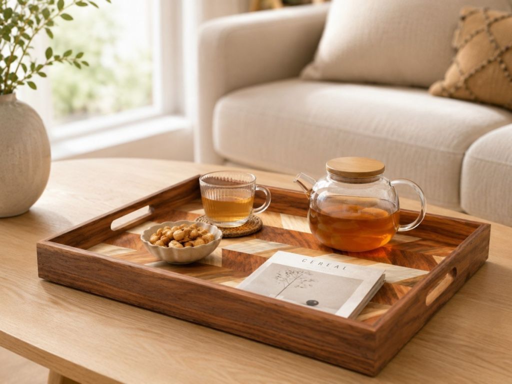 Acacia wood long tray(Image6)