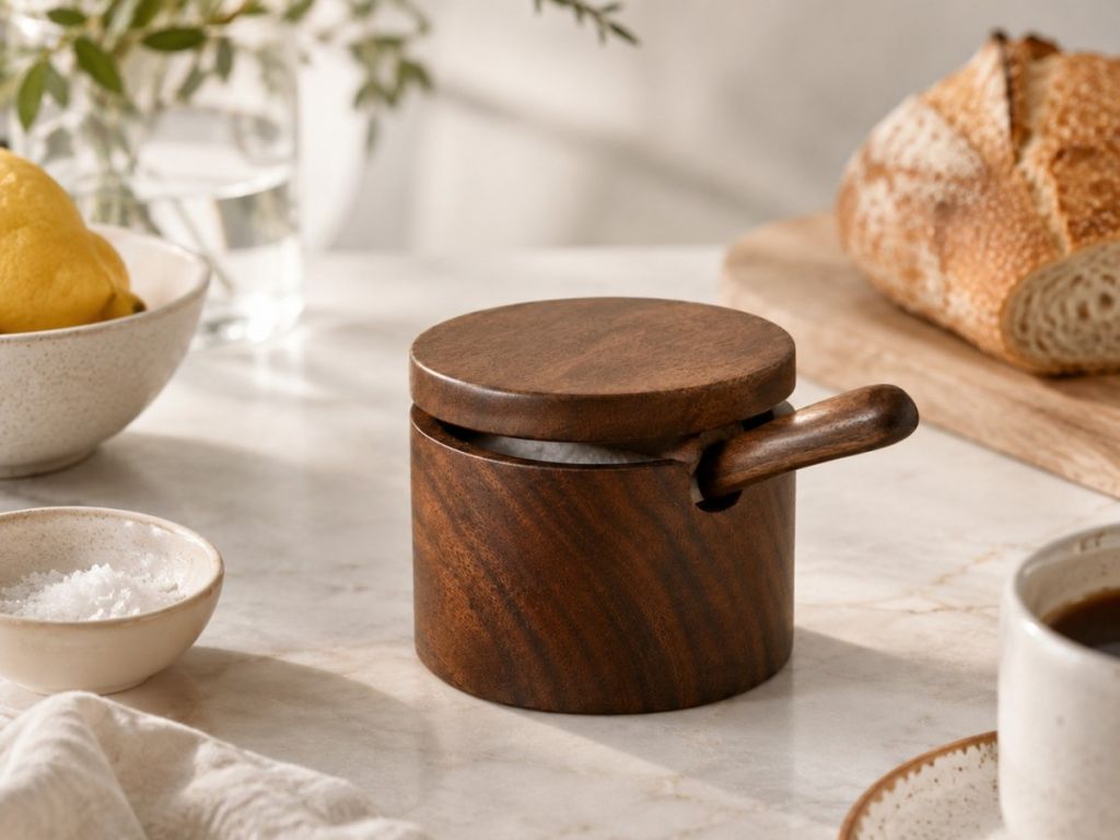 Rongcai European style wooden sugar jar(Image5)