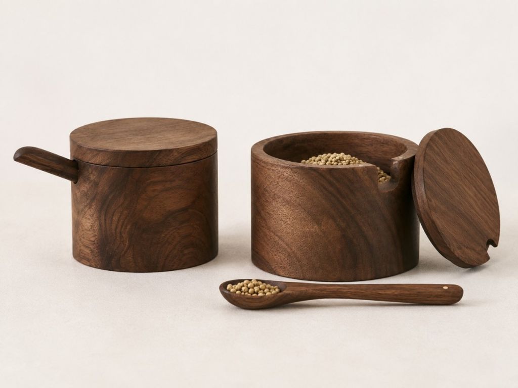 Rongcai European style wooden sugar jar(Image2)