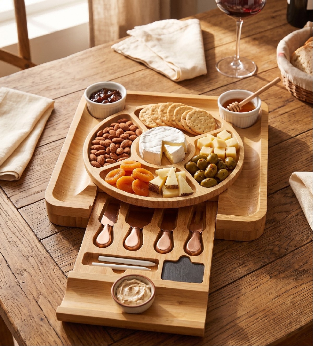 EO grade carbonized bamboo tray(Image1)