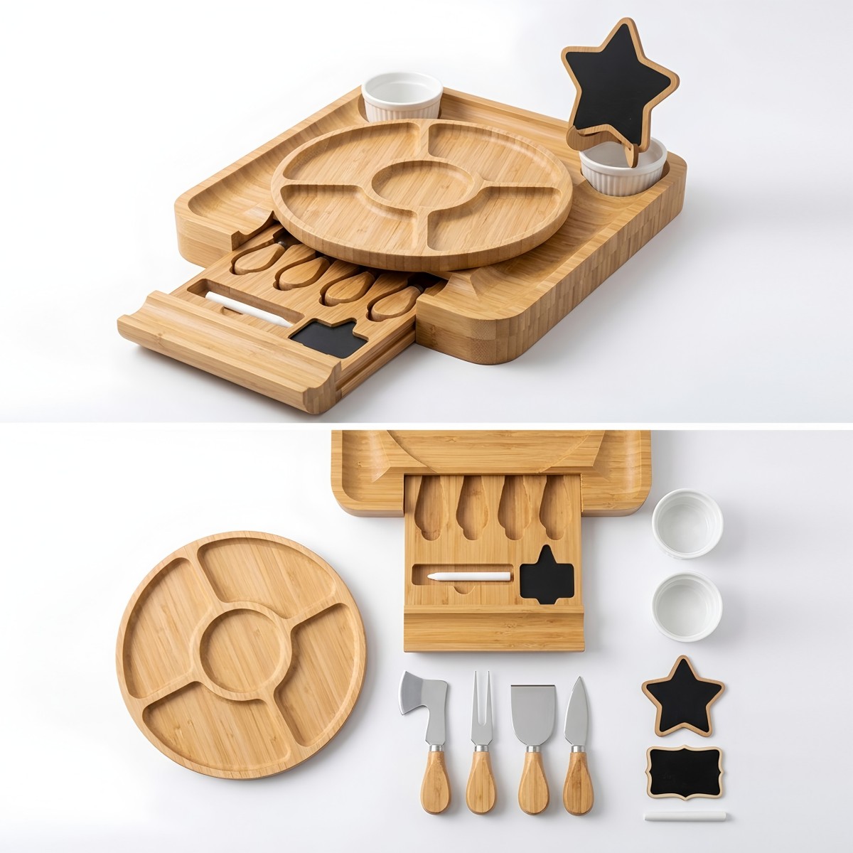 EO grade carbonized bamboo tray