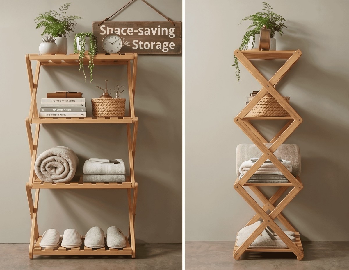 Foldable BambooStorage Rack(Image5)