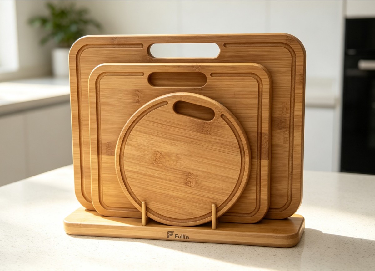 Carbonized bamboo cutting board three piece set(Image2)