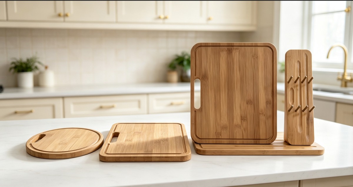 Carbonized bamboo cutting board three piece set(Image6)