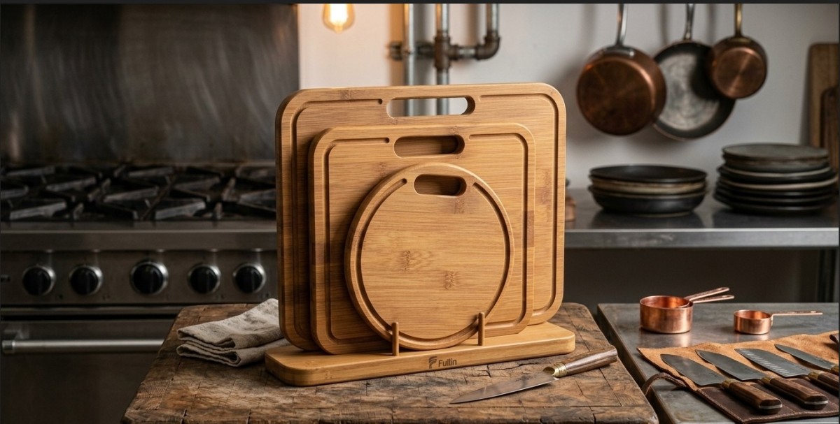 Carbonized bamboo cutting board three piece set(Image9)
