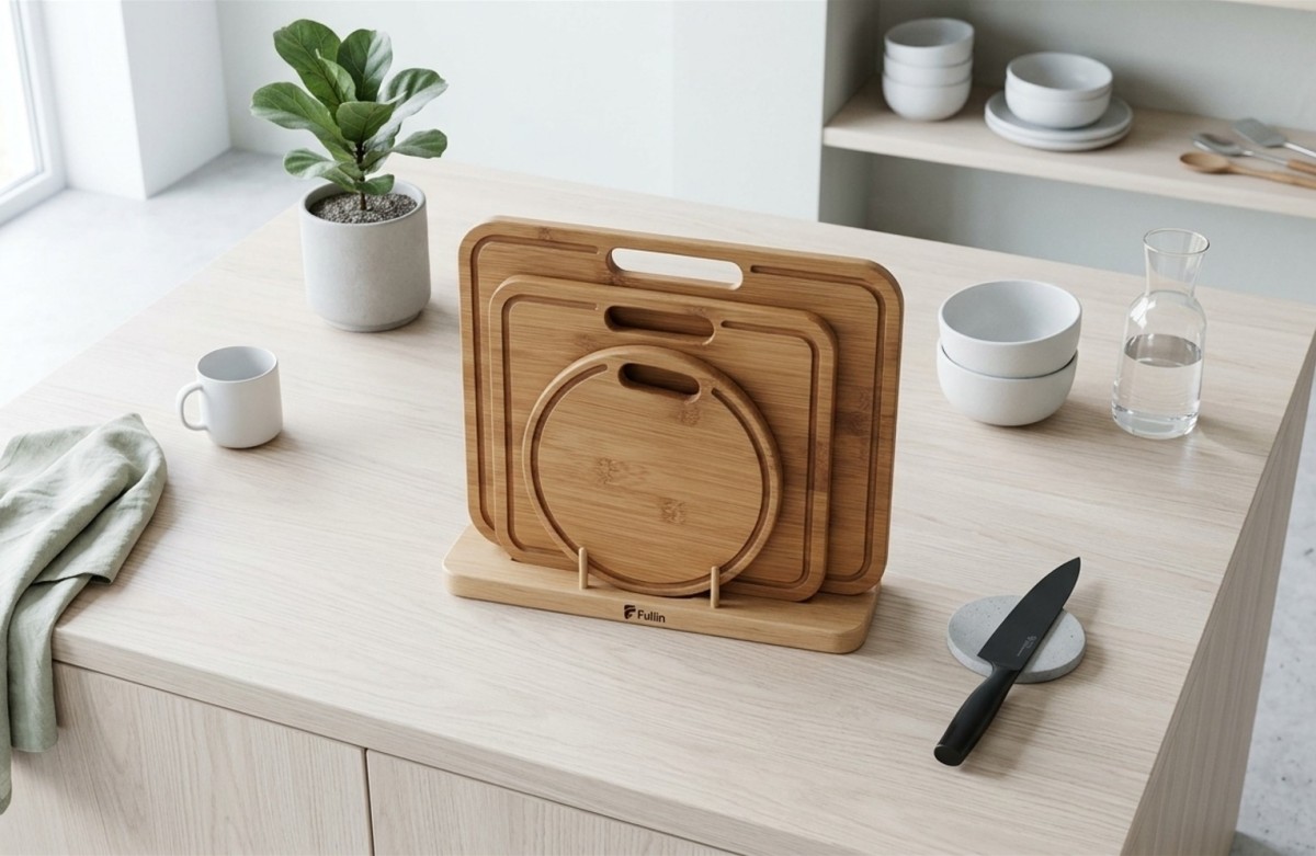 Carbonized bamboo cutting board three piece set(Image11)