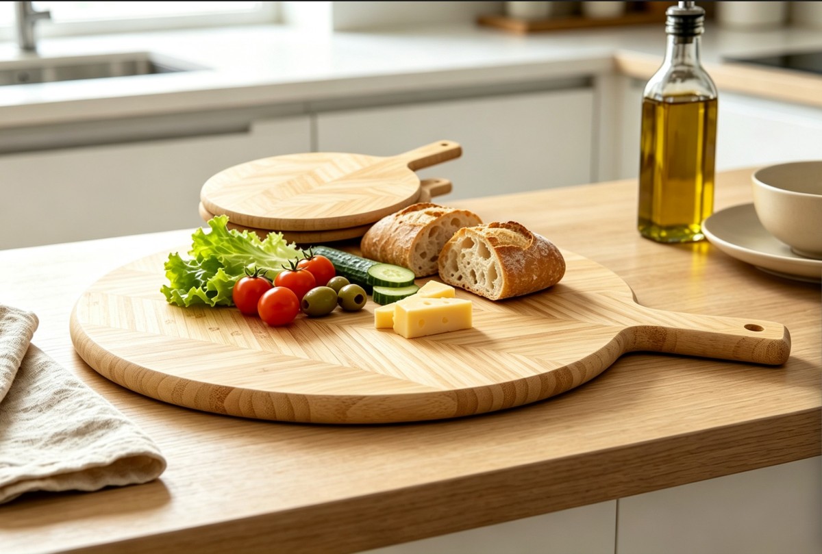 Multi-size Food Serving Tray for Pizza, , Kitchen Decor & Housewarming Gift(Image1)